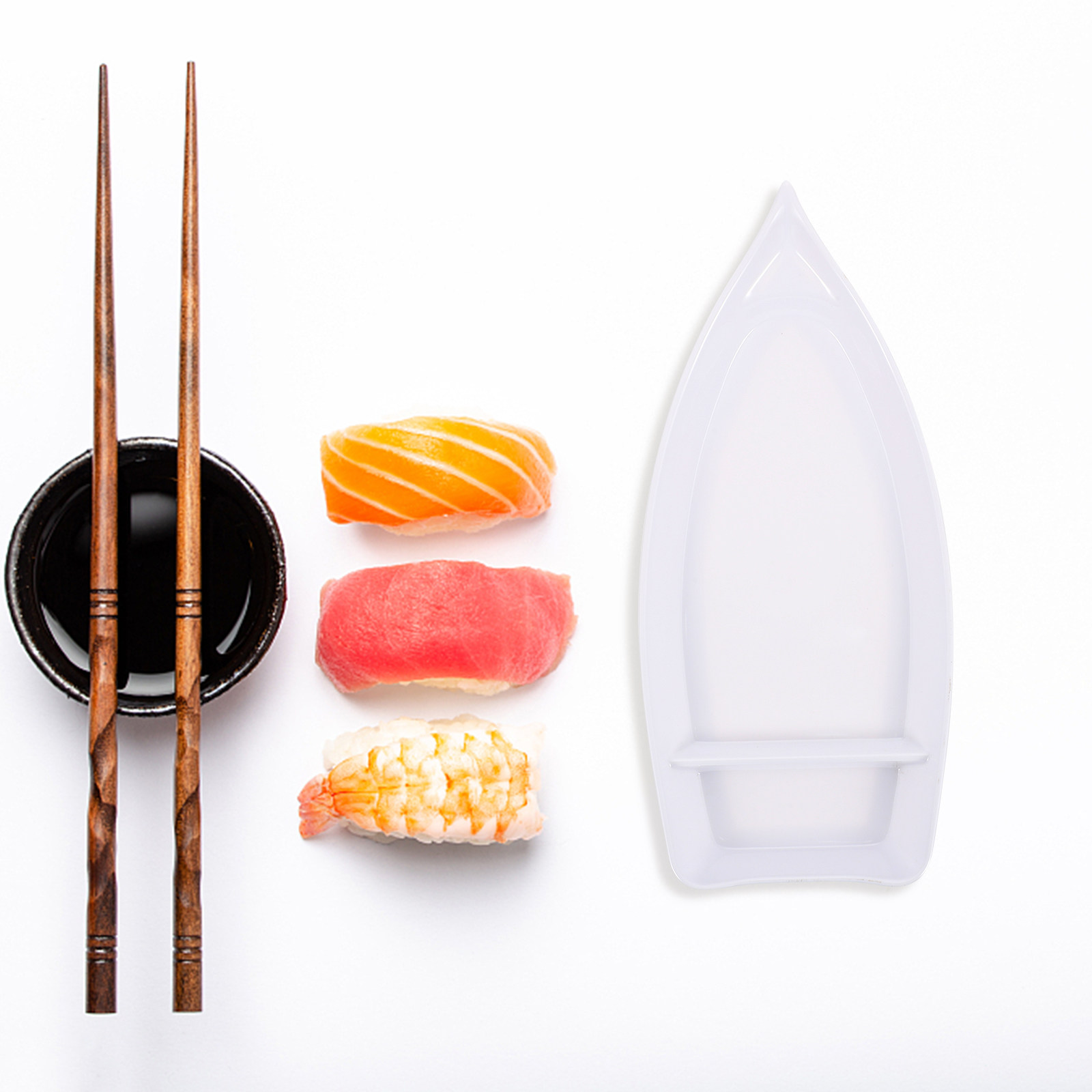 Japanese Lifestyle And Food - Тарелка для суши в форме лодки,
