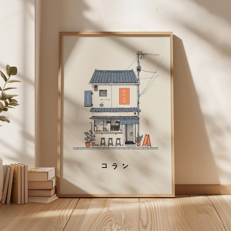 Japanese Lifestyle - 1 шт., холст с изображением японской